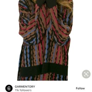 Ilana Kohn Abstract Print Merino Wool Sweater